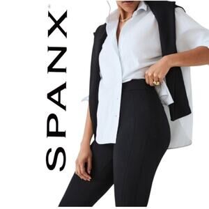 Spanx Ponte Pull-On Slimming Black Pant Size 1X